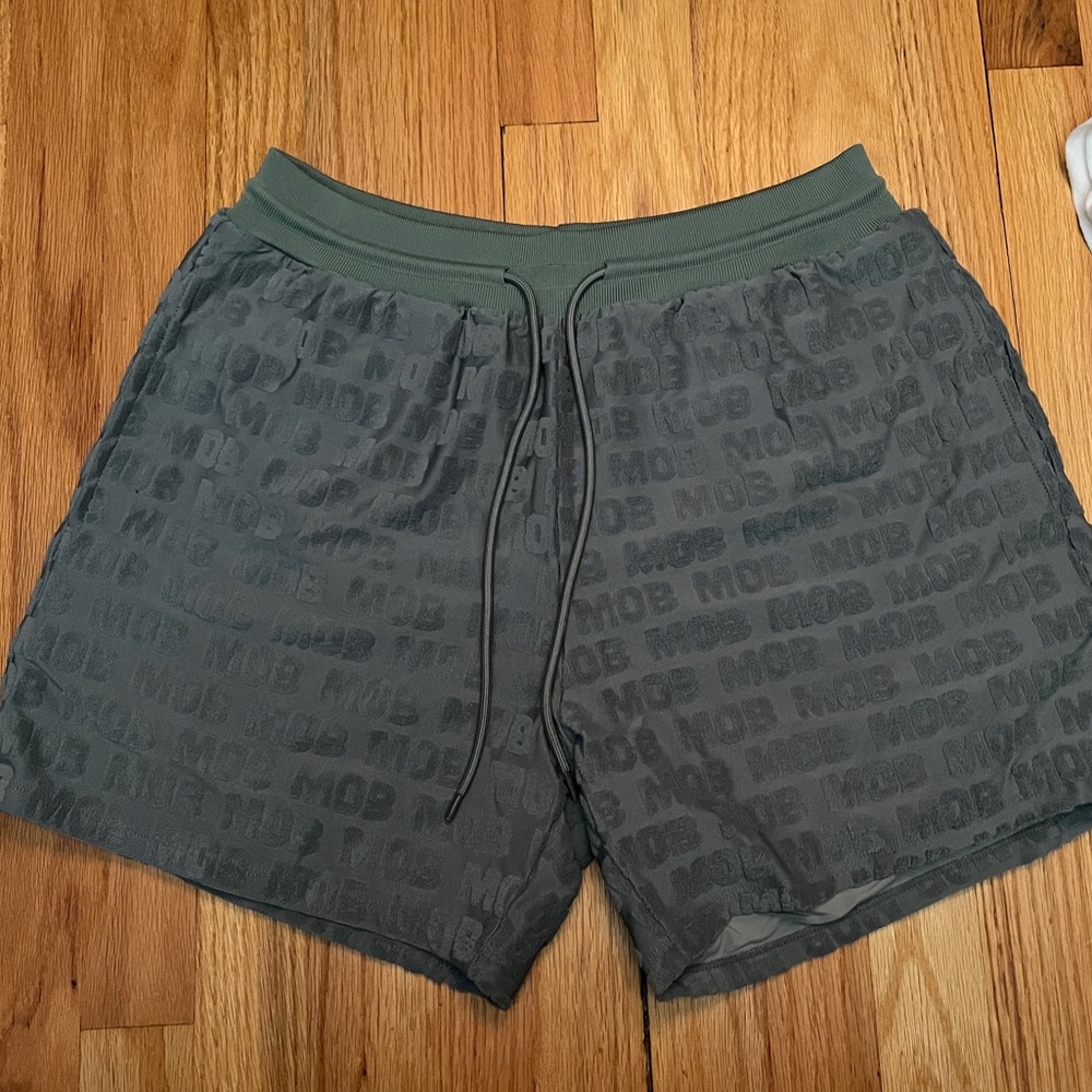 Strawberry milk mob men’s bathing suit.